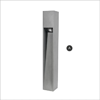Modern Dark Grey lawn light