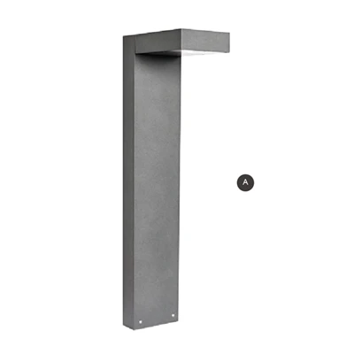 Square Black Bollard Lights
